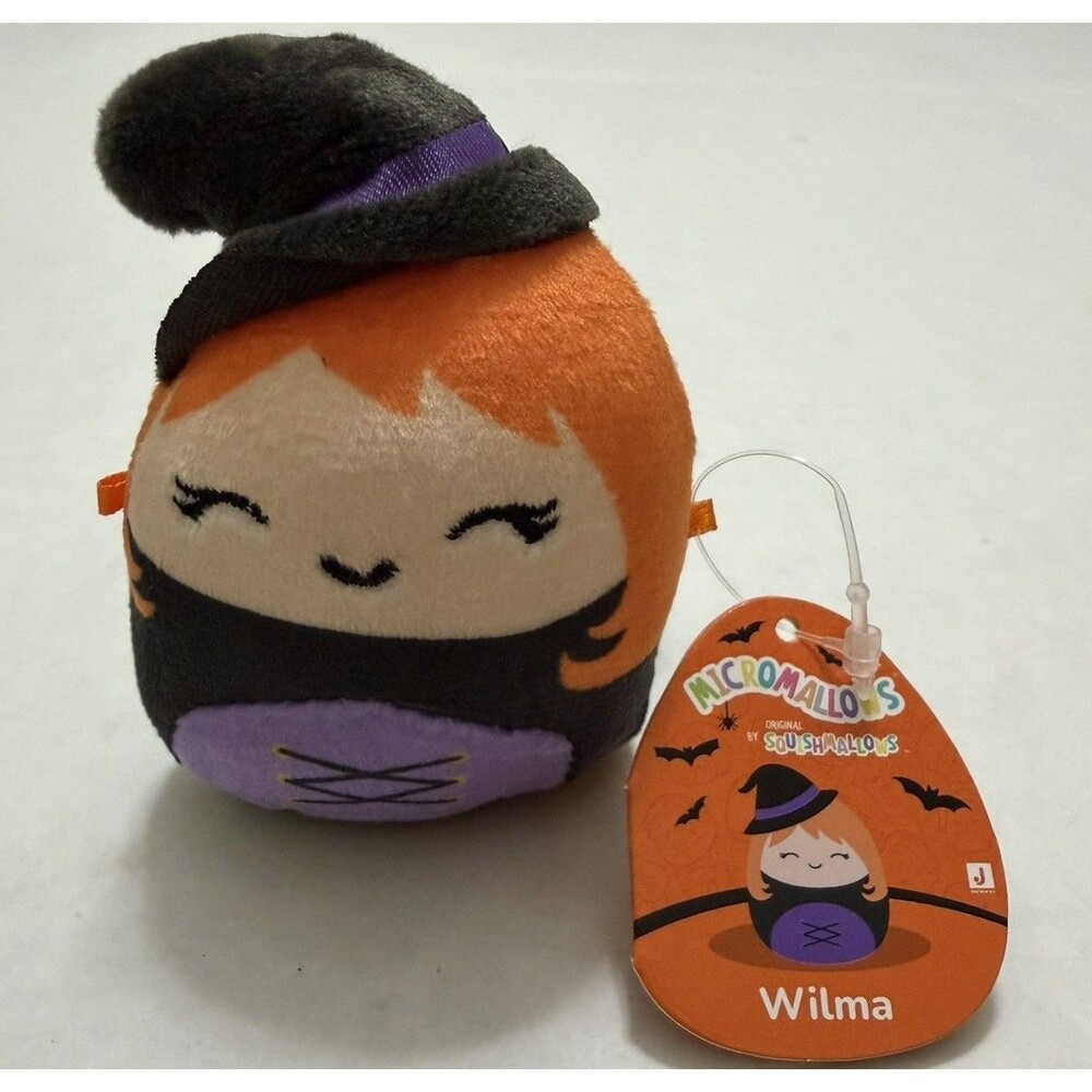Kellytoy Squishmallows: Halloween Wilma the Witch 2.5” Plush Toy Micromallow NWT
